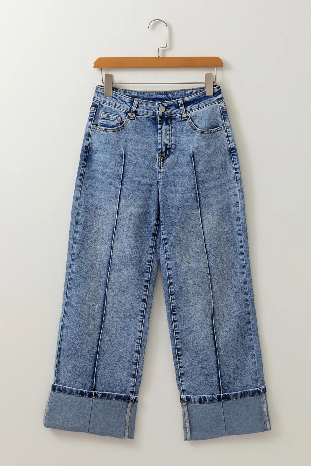 Straight Shot Cuff Jeans