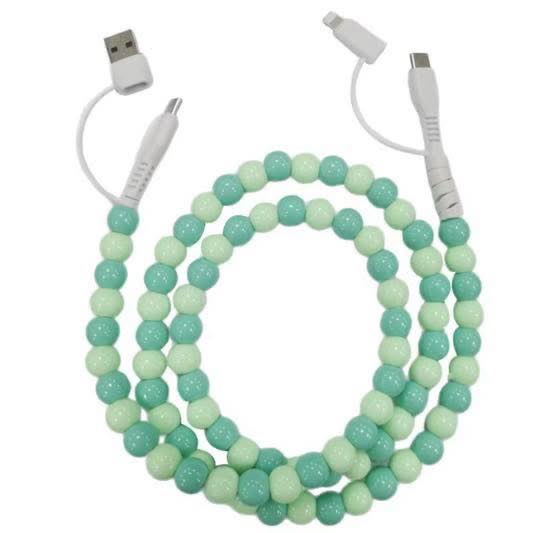 Beaded Charger Cord (Multiple Colors)