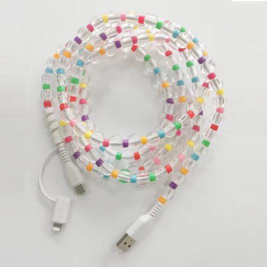 Beaded Charger Cord (Multiple Colors)