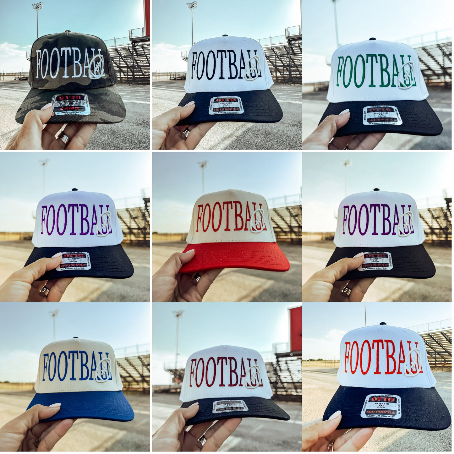 Football Puff Trucker Hat (Pre-Order)