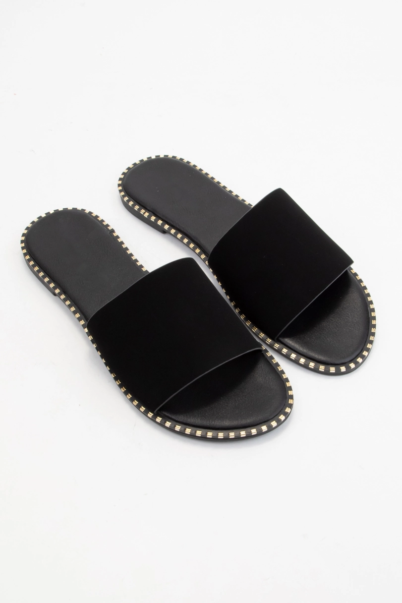Midnight Luxe Slide Sandals