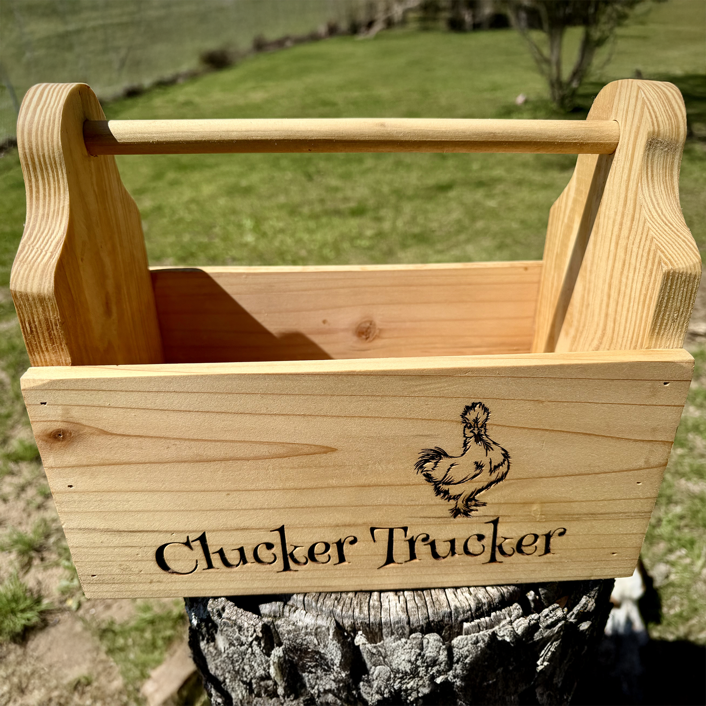 The Clucker Trucker: A Fun Handmade Wooden Egg Caddy