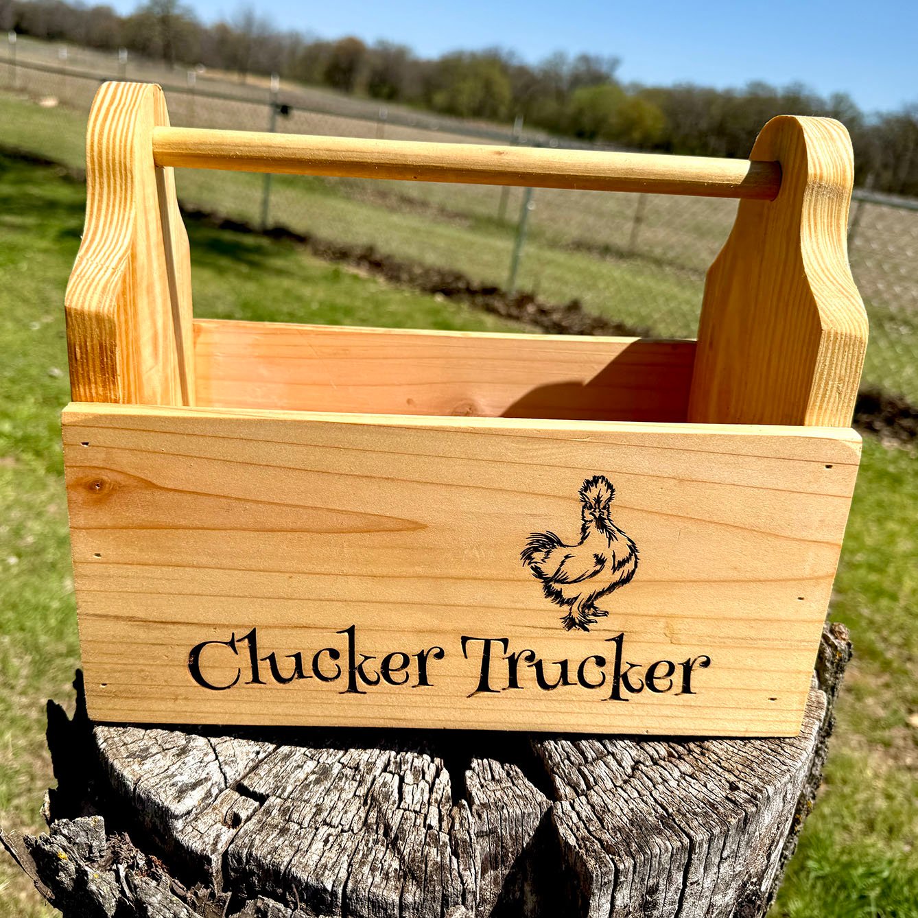 The Clucker Trucker: A Fun Handmade Wooden Egg Caddy