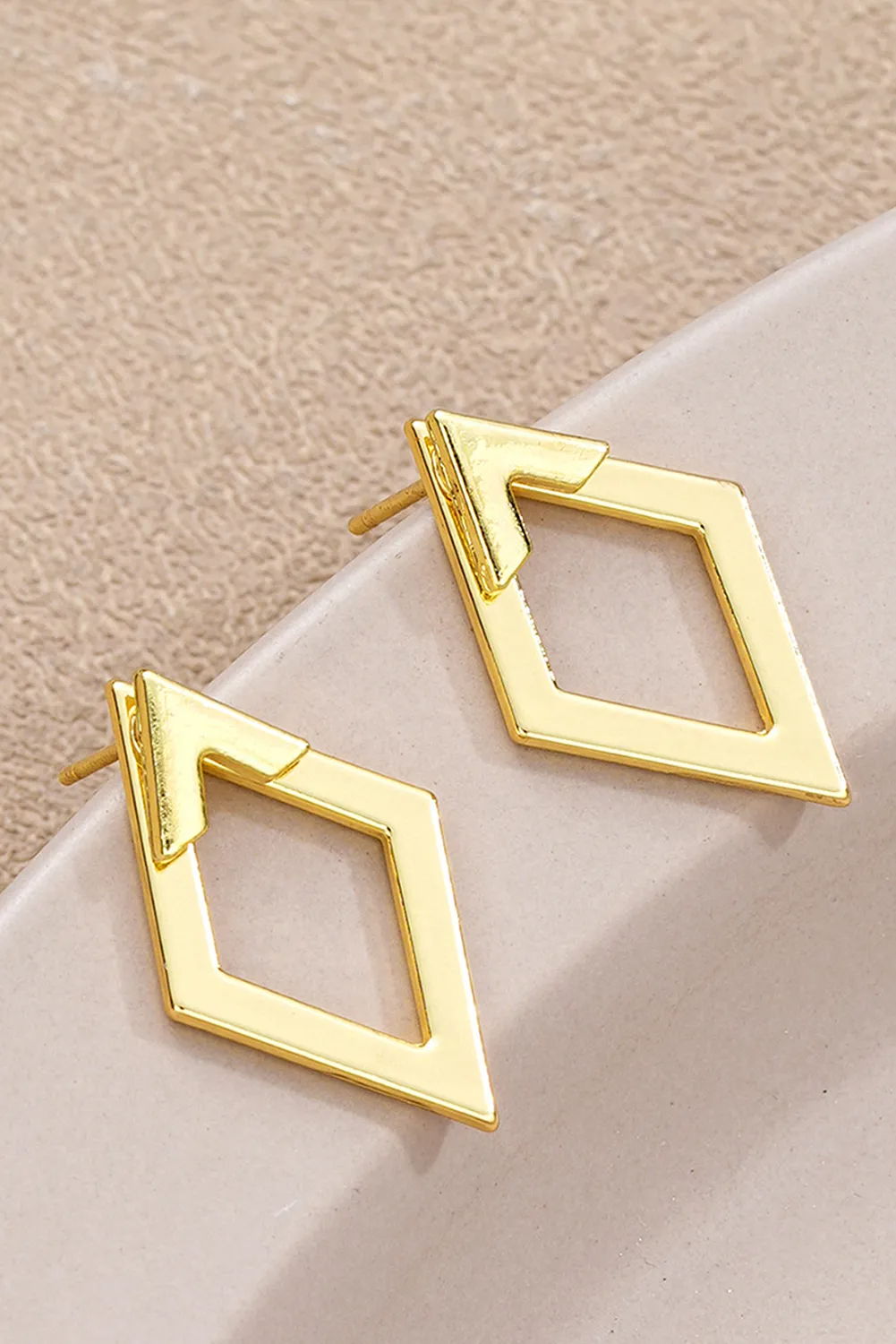 Geo Glam Stud Earrings (Gold/Silver)