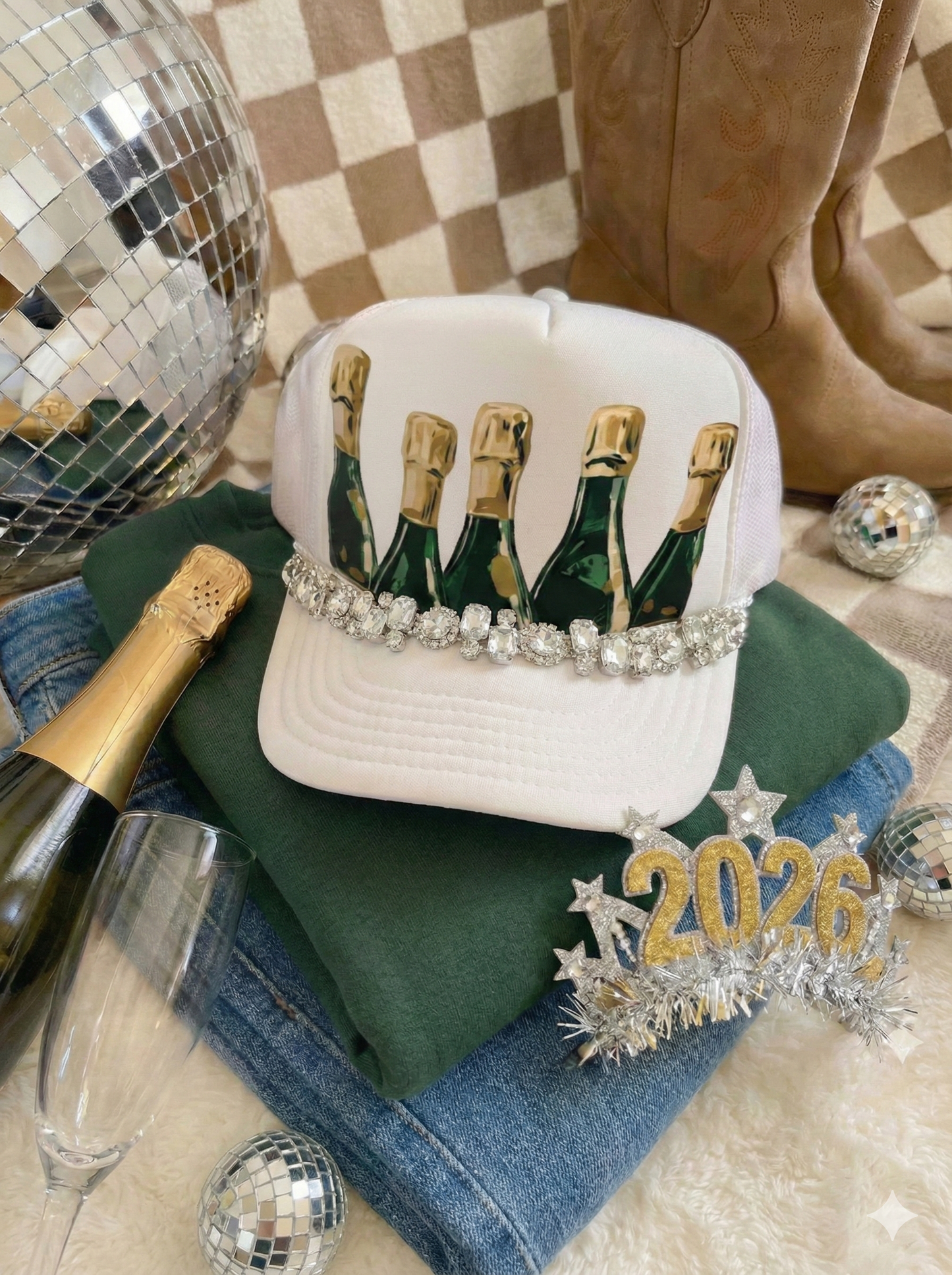 Bubbly NYE Trucker Hat