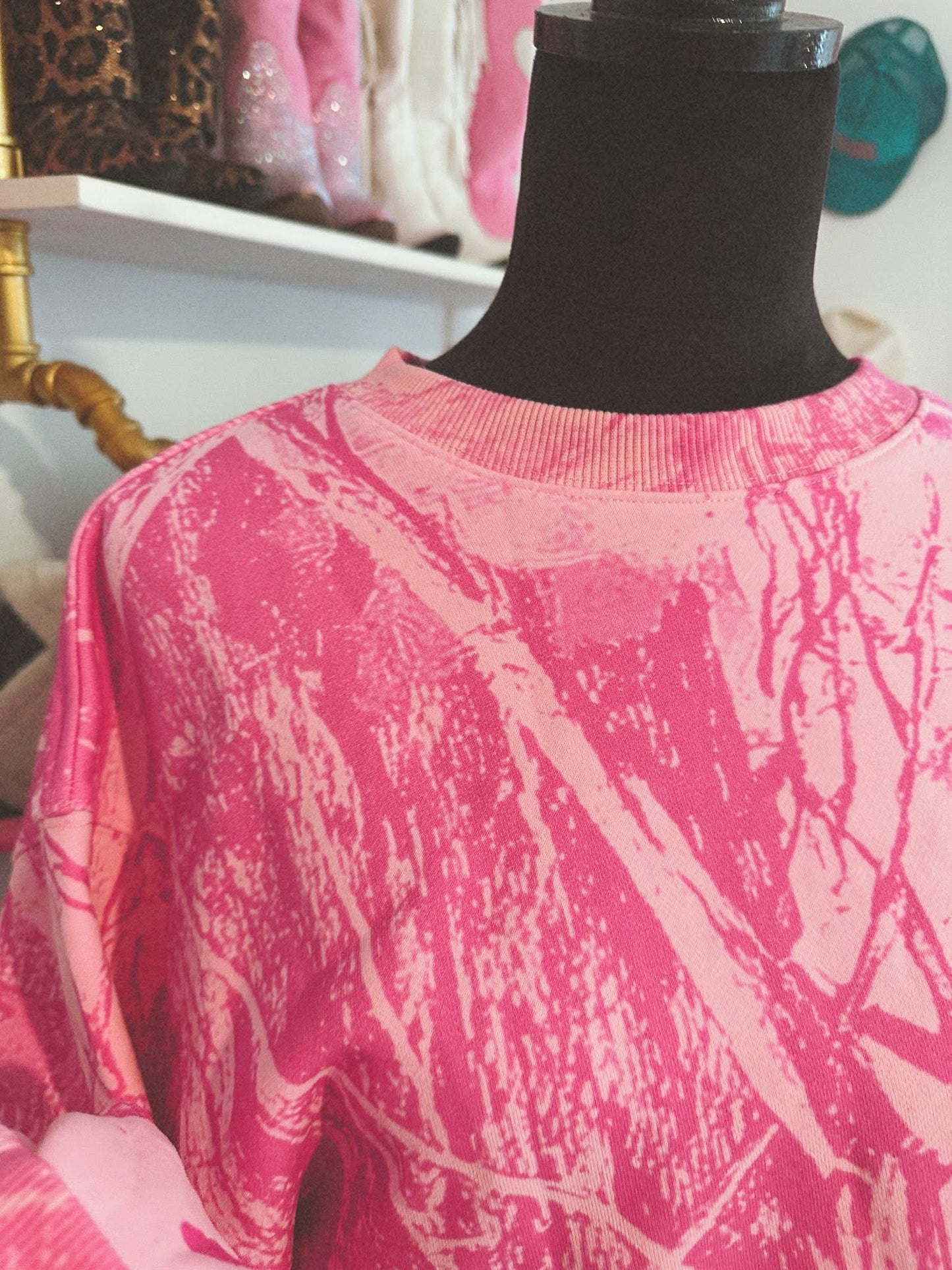 Cotton Candy Camo Crewneck