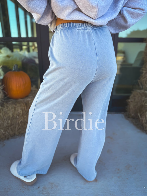 Washed Denim Lounge Pants - Birdie (Preorder)