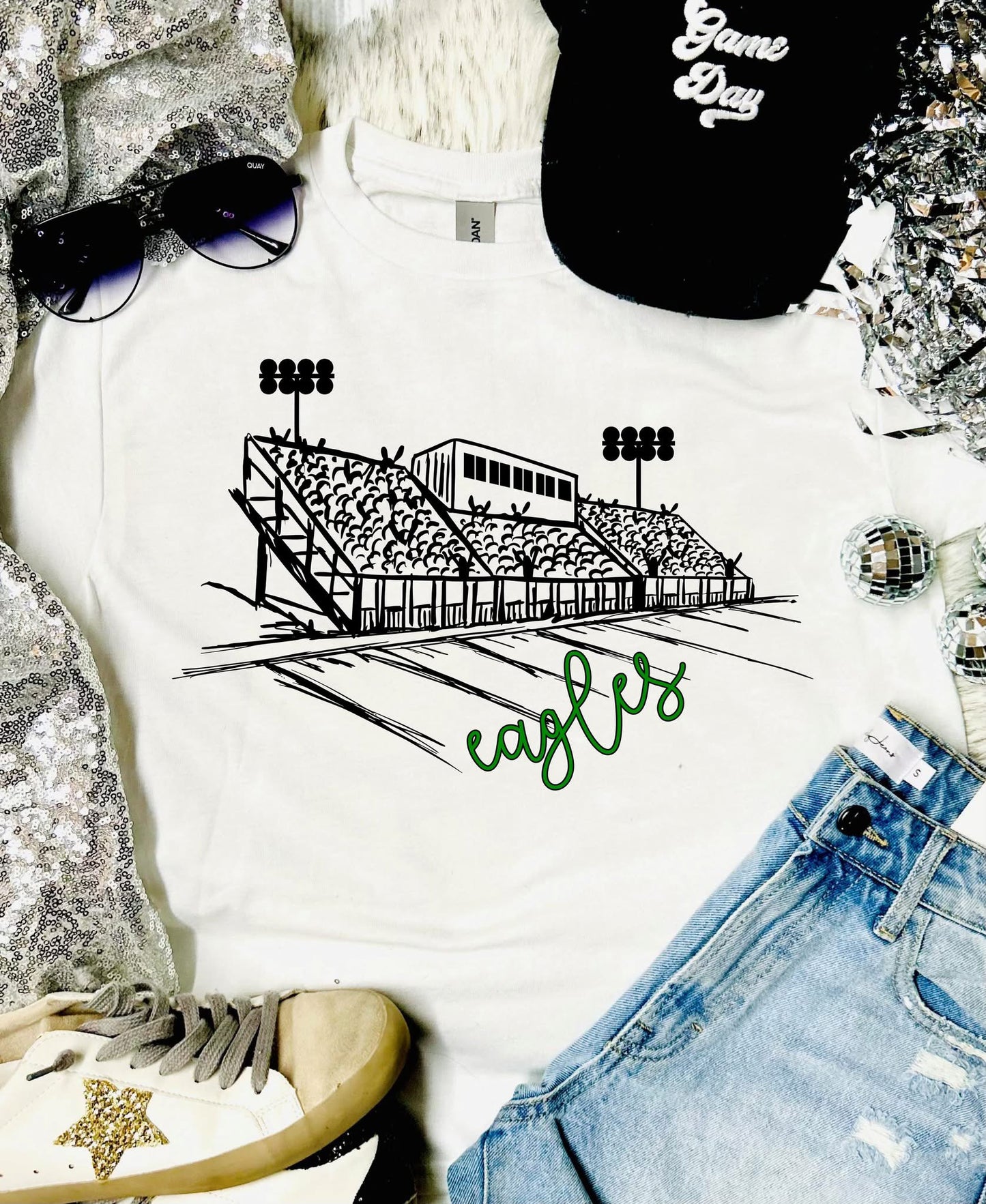 Stadium Mascot Tee (Any School)