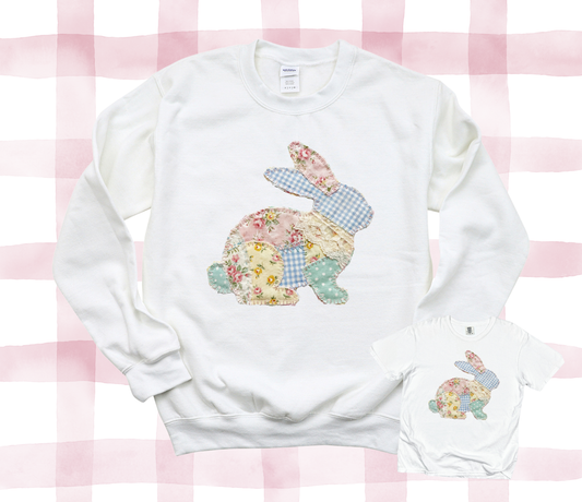 Bunny Patchwork (Tee or Sweatshirt)