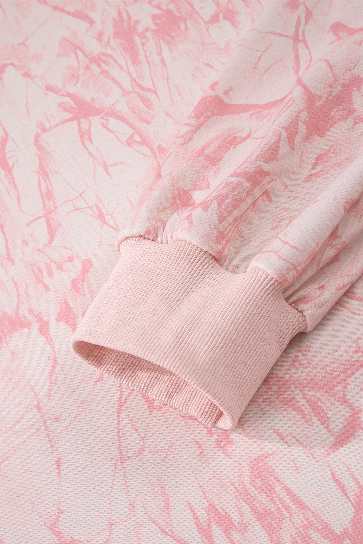 Pink Camo Mock Neck Sweatshirt