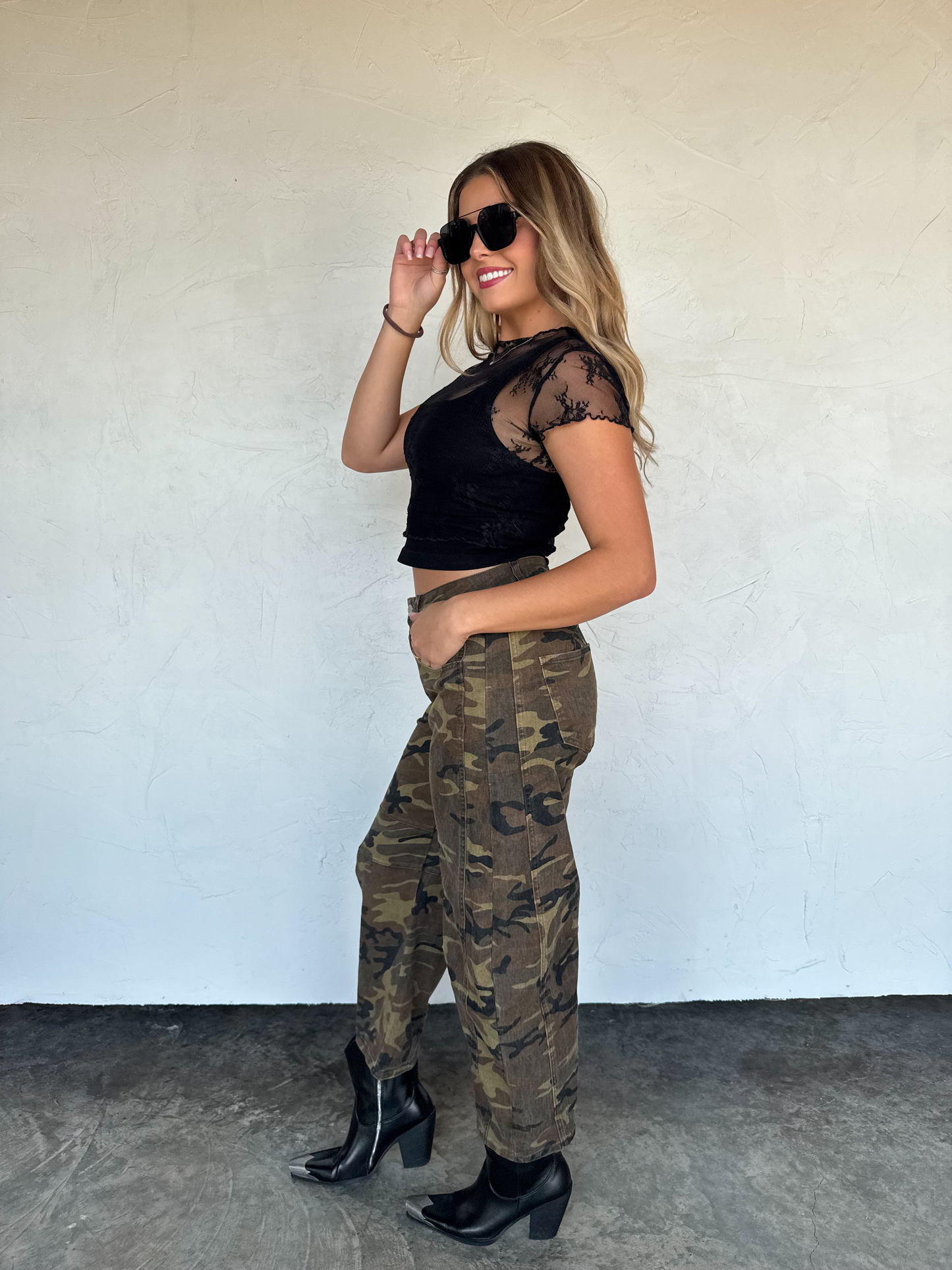 Camo Barrel Jeans (Pre-Order)