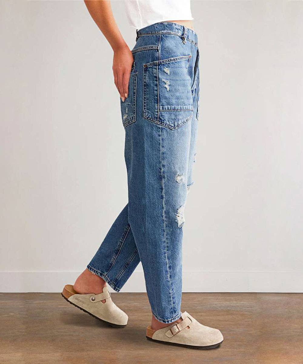 The Sutton Soft Barrel Jeans
