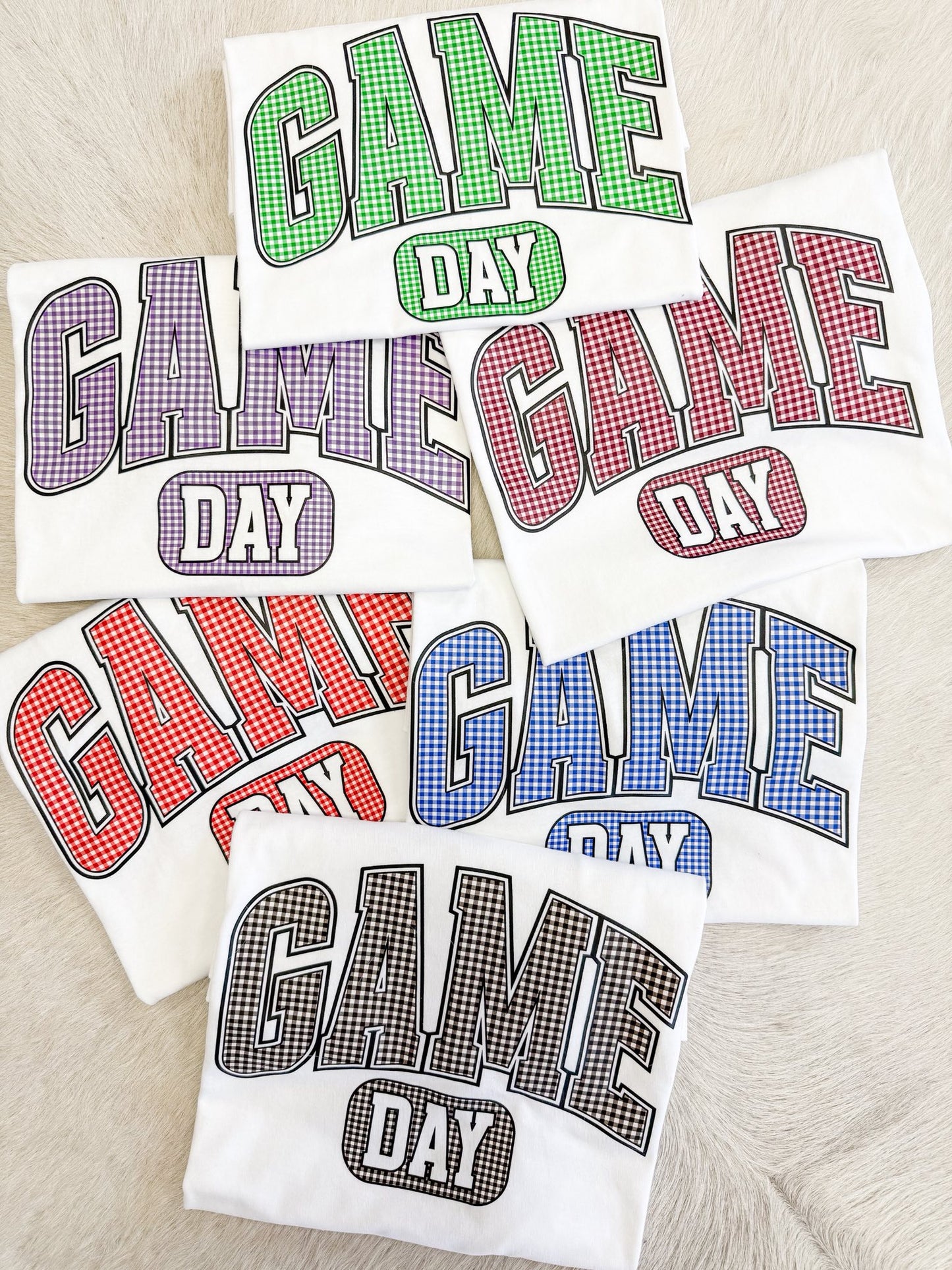 Game Day Gingham (Multiple Colors)