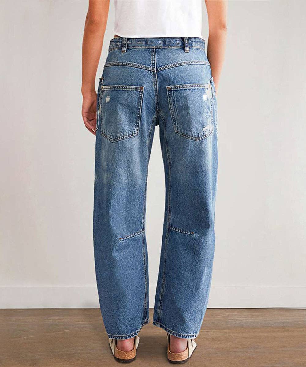The Sutton Soft Barrel Jeans