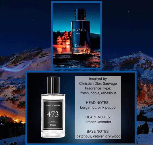 Mens Pure FM 473, inspired by Christian Dior Sauvage  - 1