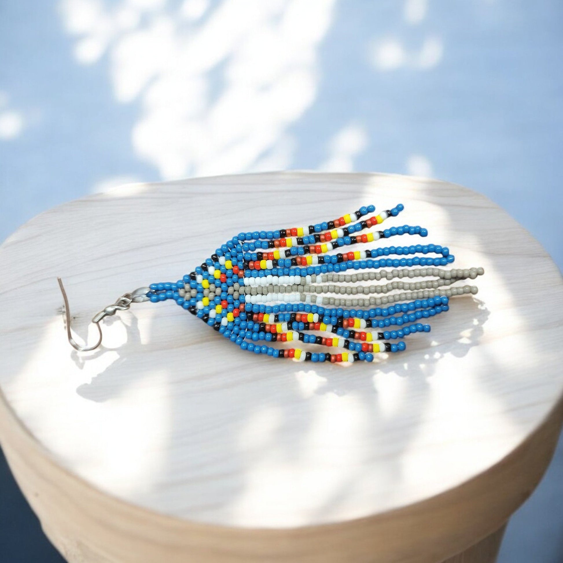 Beaded Fringe Earrings - 3