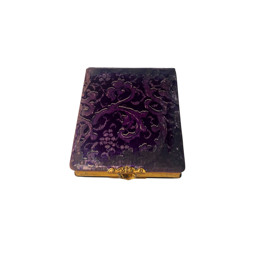 Antique Victorian Floral and Velvet Cabinet Photo Album - 2