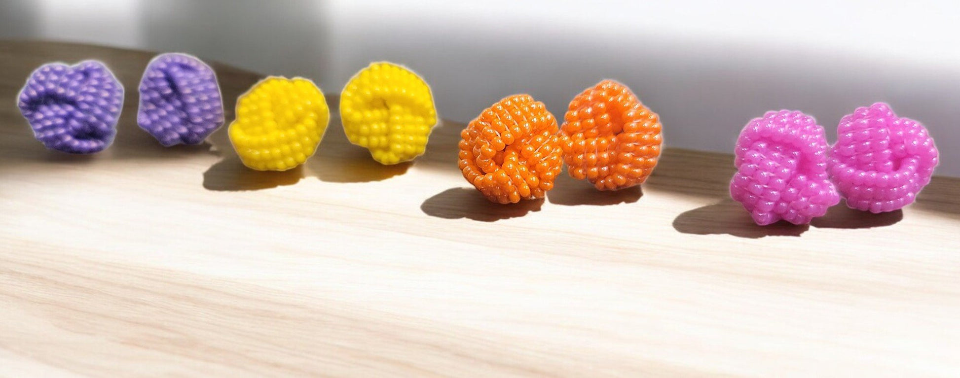 Beaded Knot Studs - 3