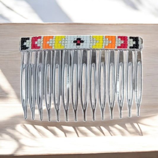 Beaded Hair Comb (Pattern 2) - 1