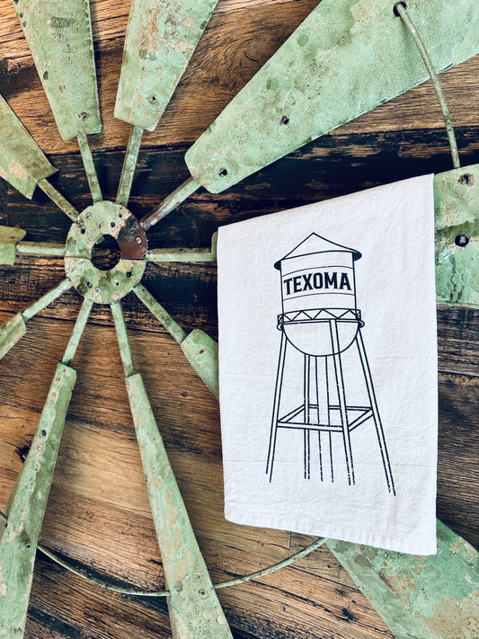 Custom Water Tower Tea Towel