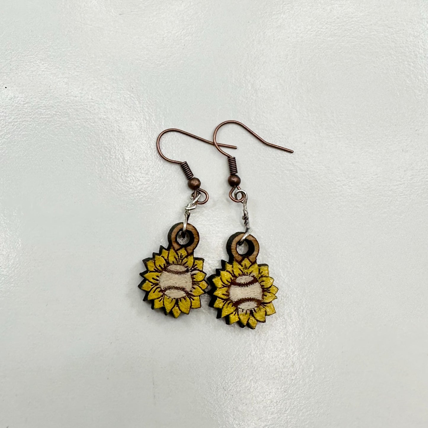 Handmade Wood Dangle Earrings