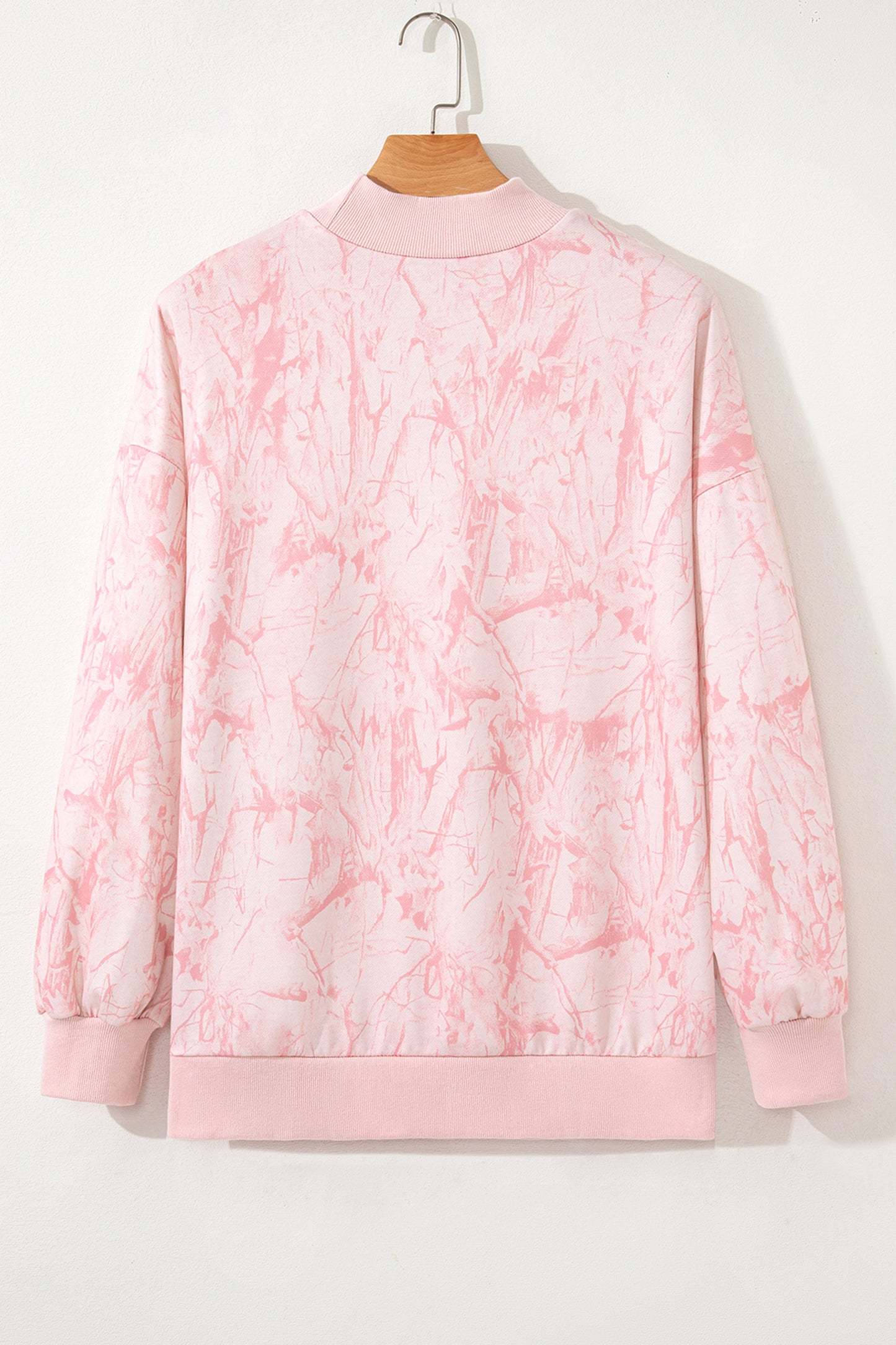 Pink Camo Mock Neck Sweatshirt