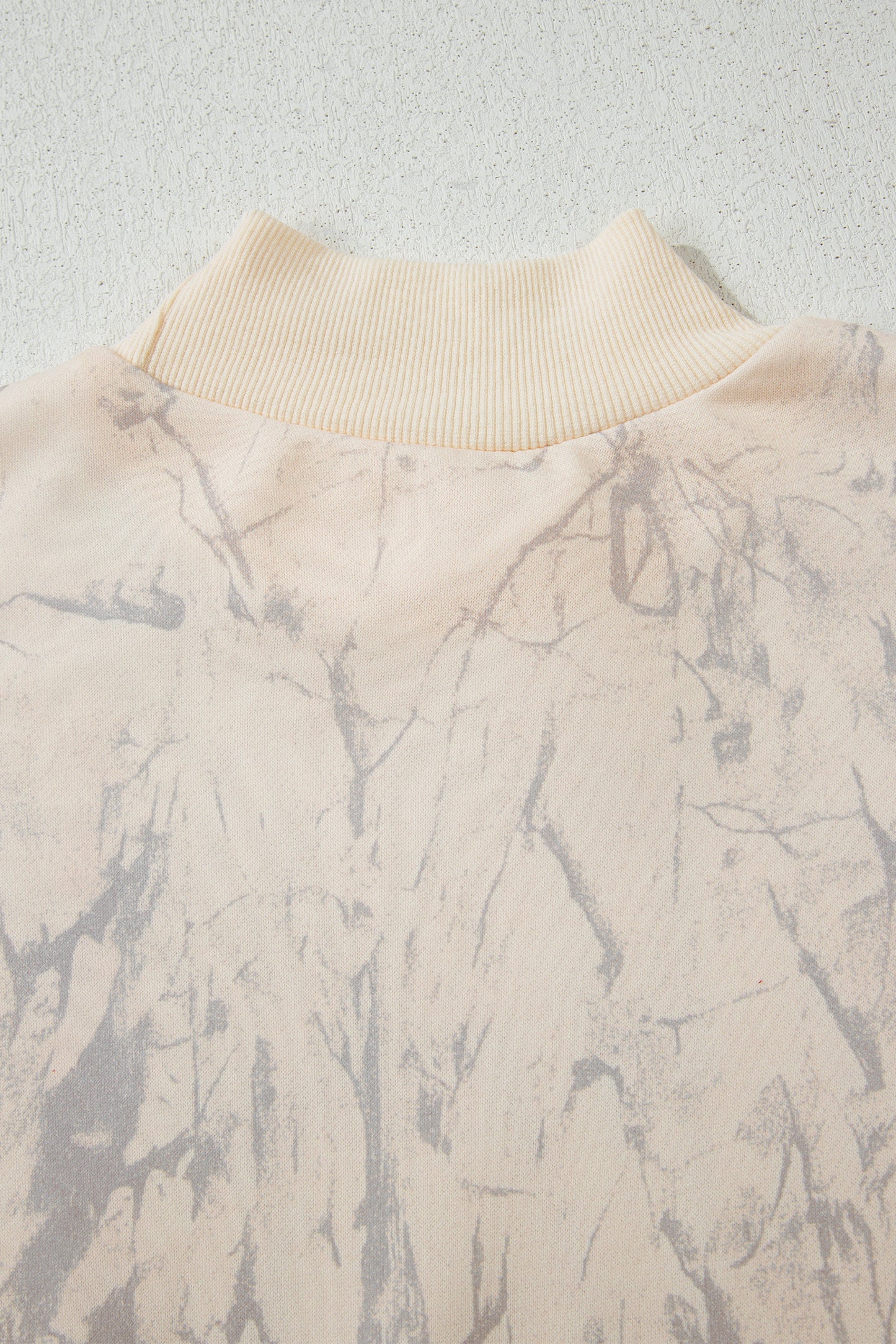 Camo Mock Neck Sweatshirt