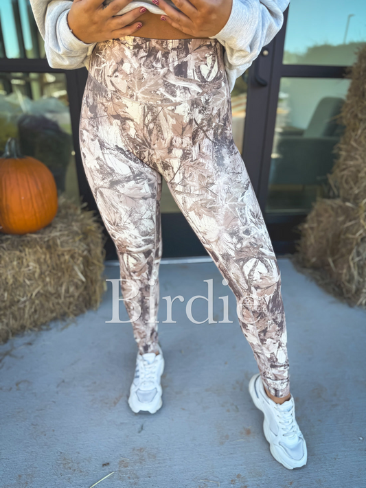 Dark Camo Leggings - Birdie (Preorder)
