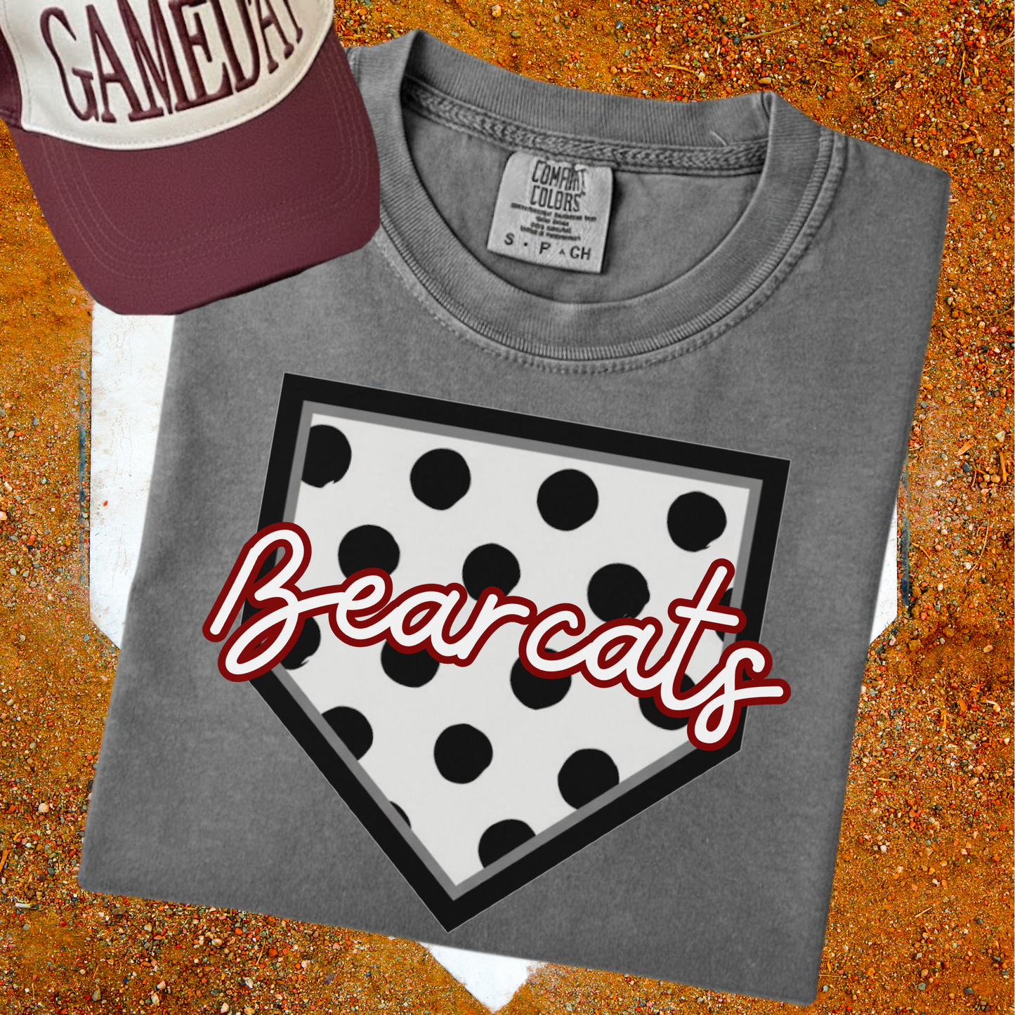Baseball Polka Diamond Tee