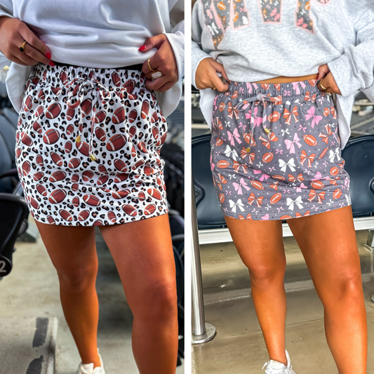 Football Skort (Two Styles) - Birdie (Pre-Order)