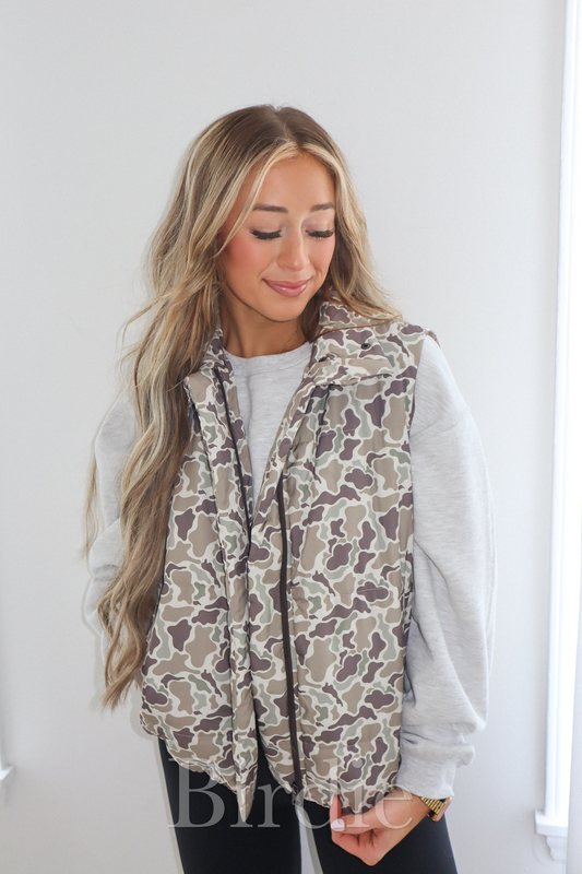 Duck Camo Puffer Vest - Birdie (Pre-Order)