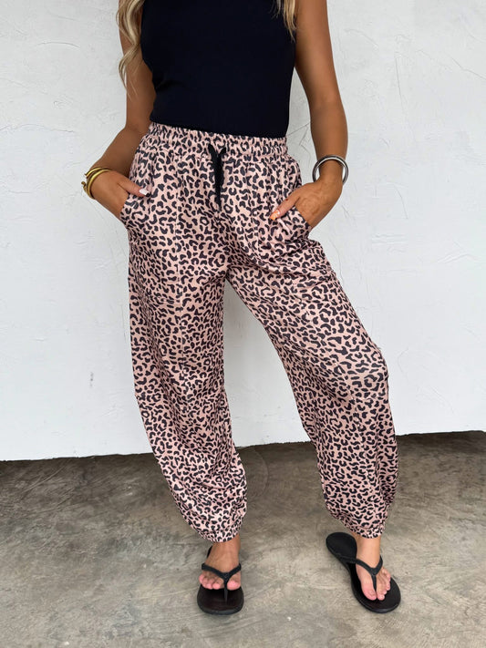 Coco Cheetah Jogger Pants (Pre-Order)