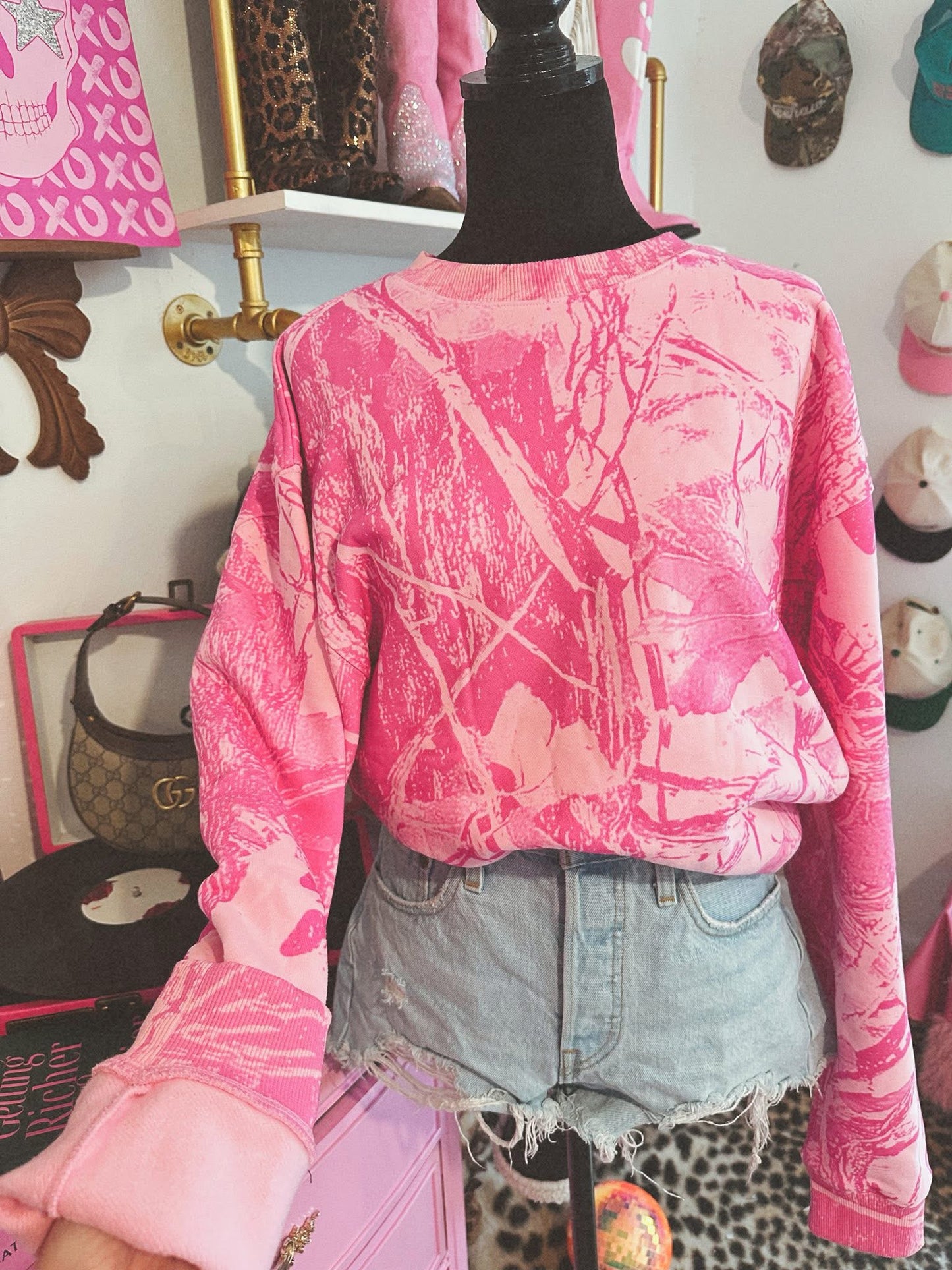 Cotton Candy Camo Crewneck