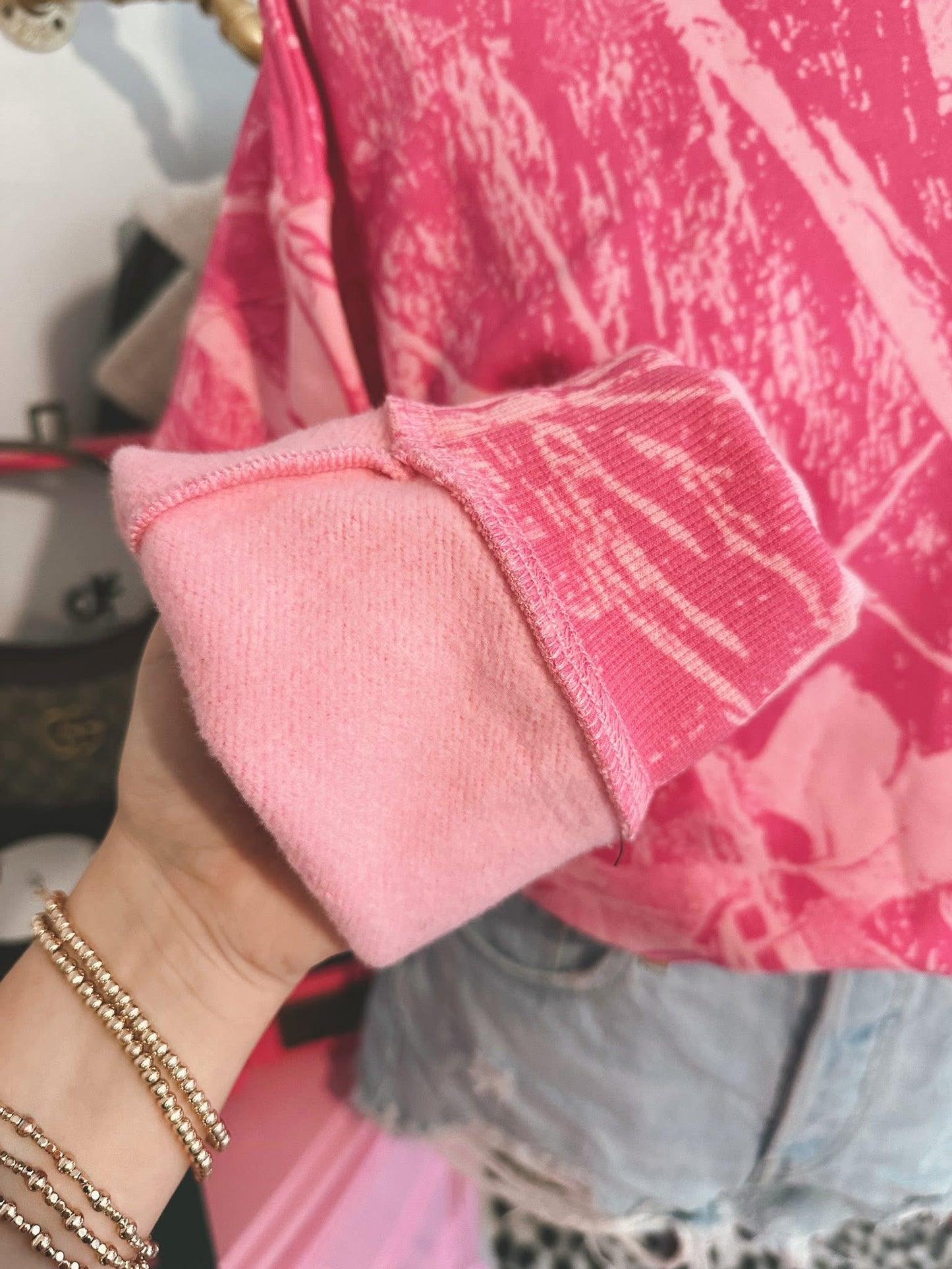 Cotton Candy Camo Crewneck