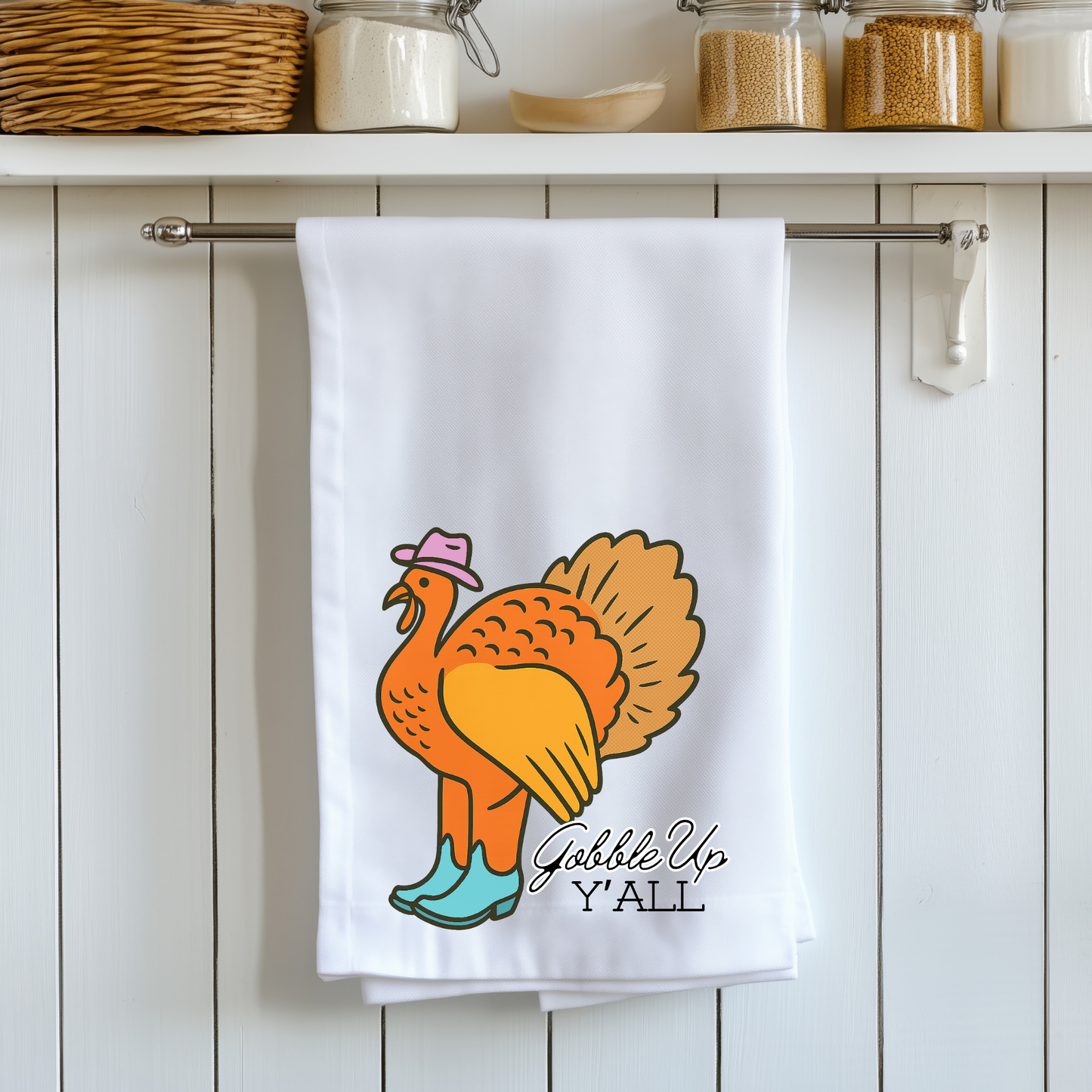 Gobble Up Tea Towel