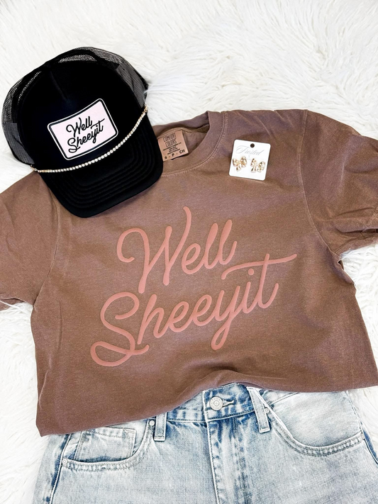 Well Sheeyit Puff Tee & Trucker Hat