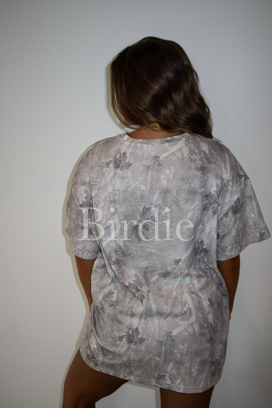 Iced Out Camo Oversized Tee - Birdie (Pre-Order)
