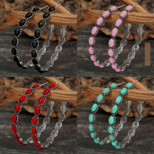 Free Spirit Hoop Earrings (4 Colors)