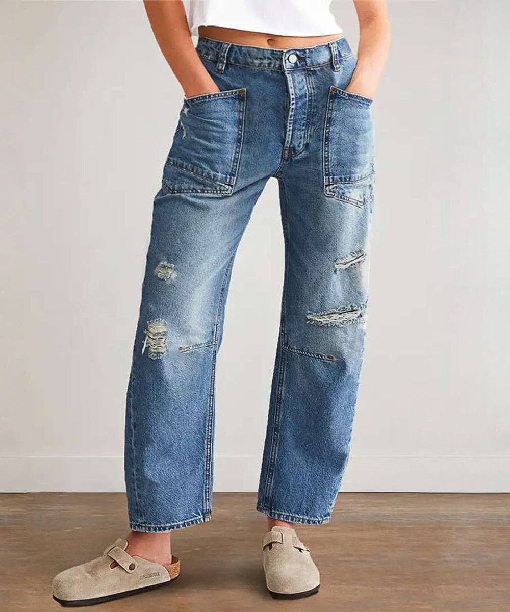 The Sutton Soft Barrel Jeans