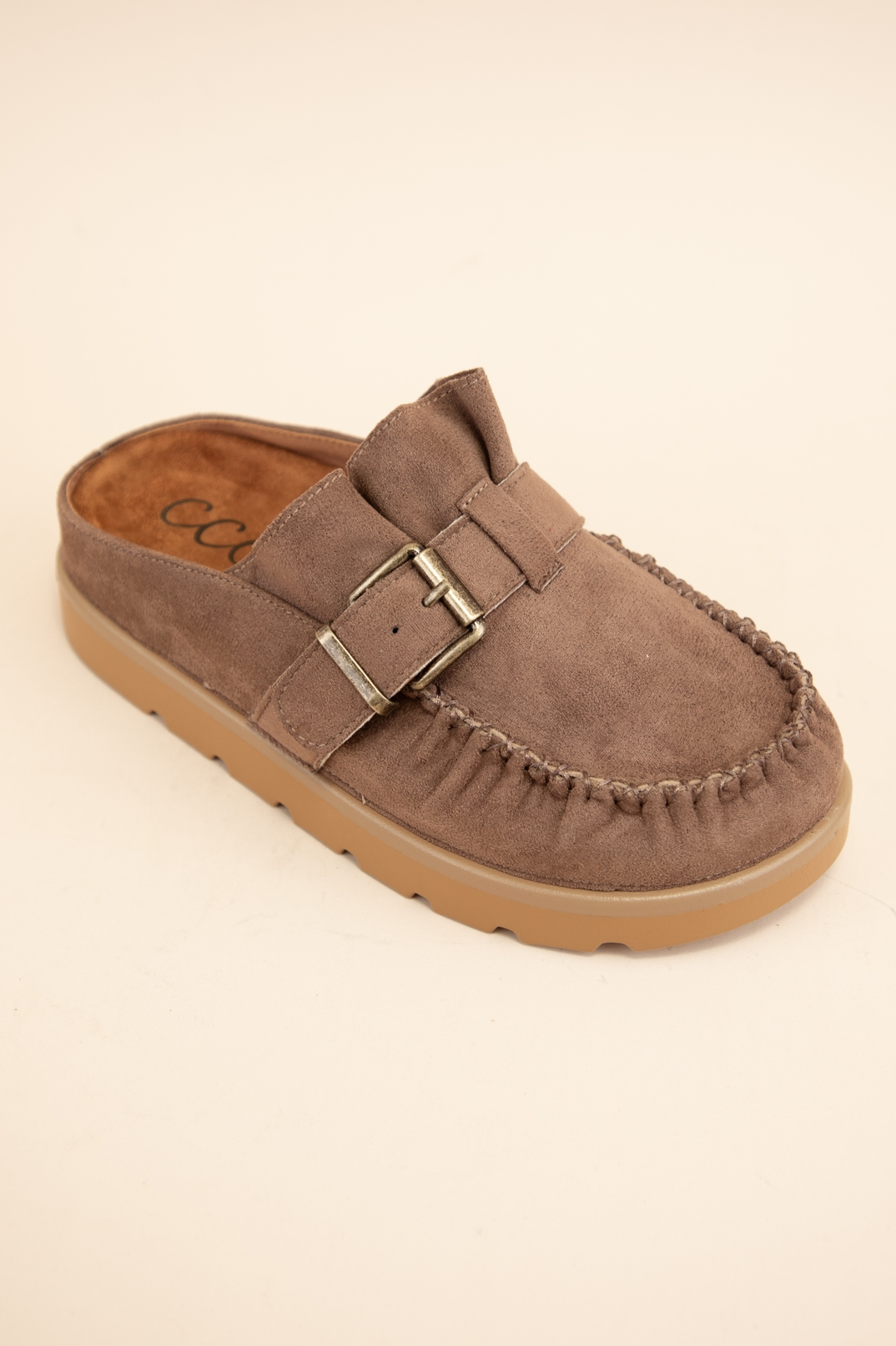 Slip-On Moccasin Mule Slide (Mocha) - Preorder