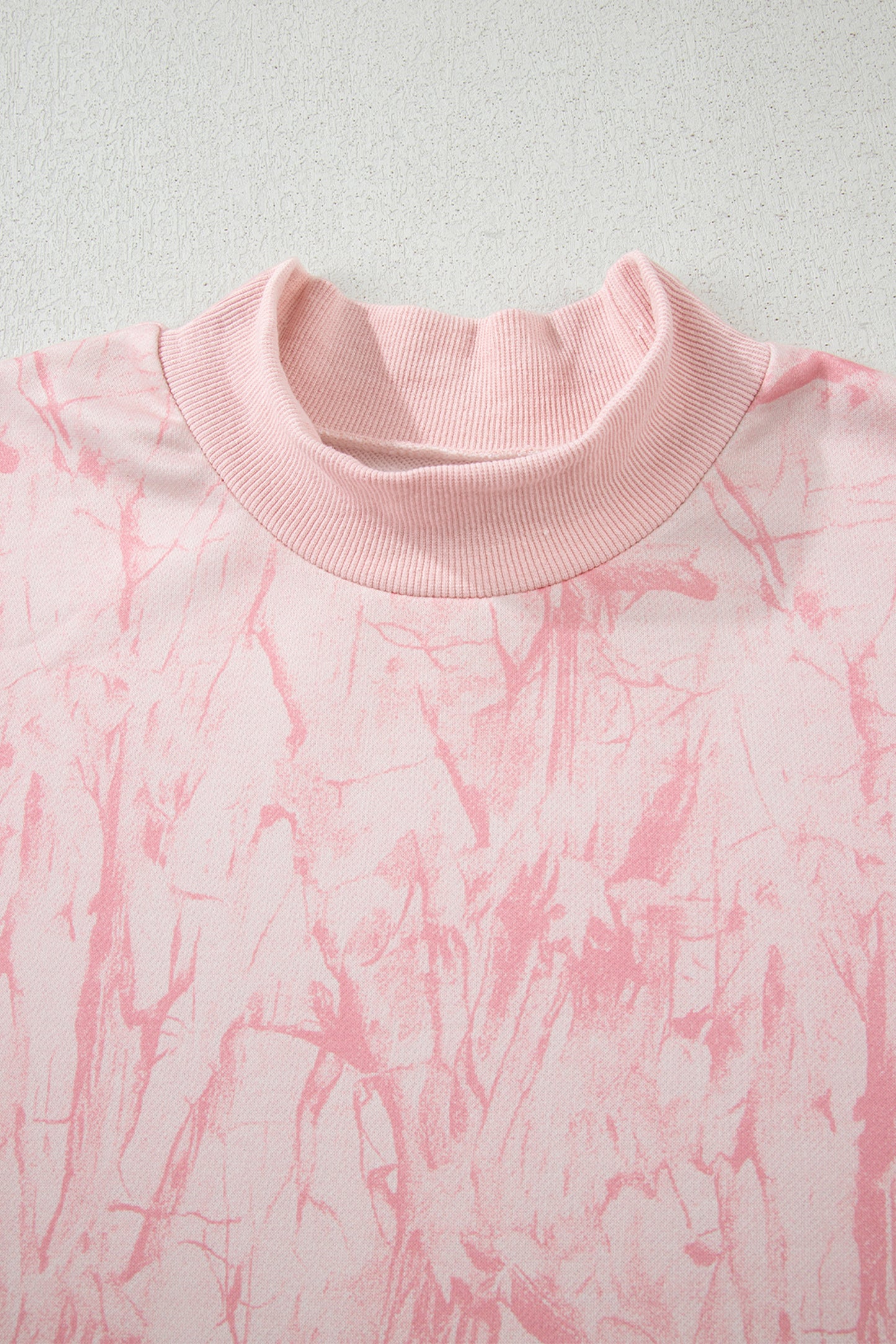 Pink Camo Mock Neck Sweatshirt